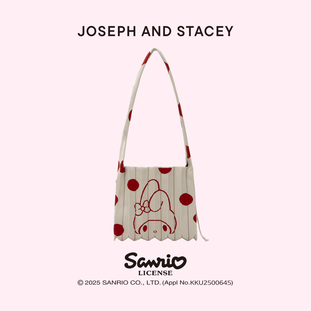 Lucky Pleats Knit Crossbody M Dot My Melody Buttercream