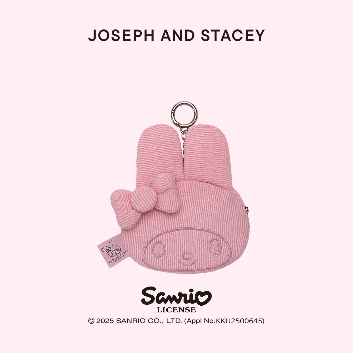 Denim Mini Pouch My Melody Washed Pink