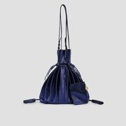 Lucky Pleats Shopper Cracked Blue