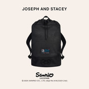 Mesh String Backpack Hello Kitty Black