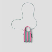 Lucky Pleats Knit Mini Cross Pattern Candy Stripe