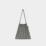 Lucky Pleats Knit M Check Cookie Black