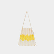 Lucky Pleats Knit M Aloha Coconut White