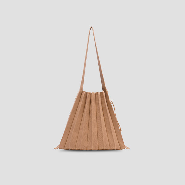 Lucky Pleats Knit M Latte