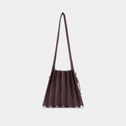 Lucky Pleats Knit Crossbody M Stripe Deep Purple