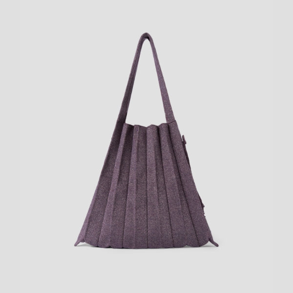 Lucky Pleats Knit L Starry Plum Jam