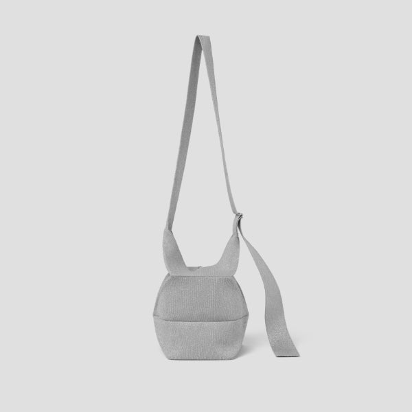 Lucky Pleats Knit Off City Bucket Starry Platinum