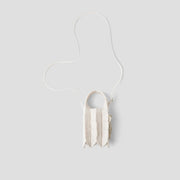 Lucky Pleats Knit Mini Cross Fiori Cream White