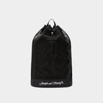 Drawstring Light Mesh Backpack Black