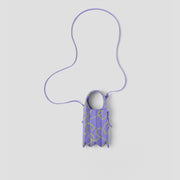 Lucky Pleats Knit Mini Cross Pattern Purple Twist