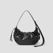 Daily Wrinkle Bag S_Faux Leather Black