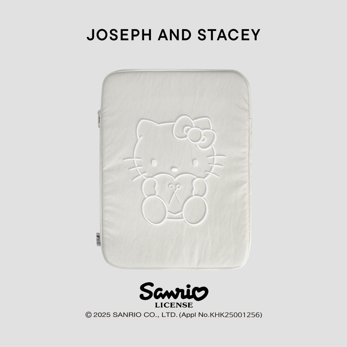 Sleek Tablet Pouch 13" Hello Kitty White