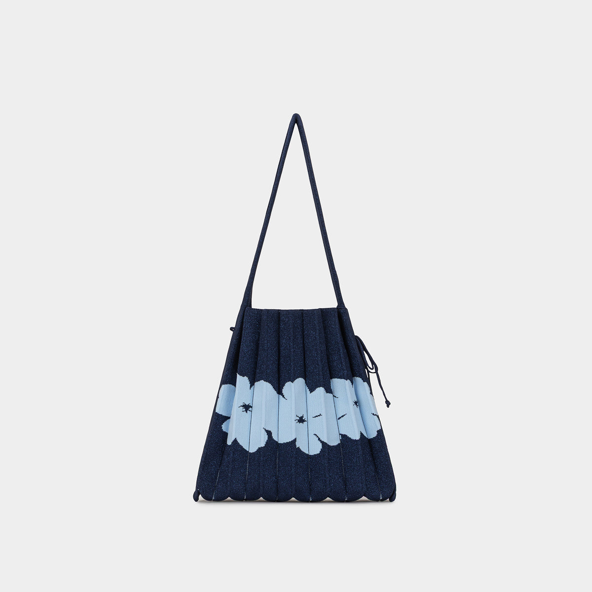 Lucky Pleats Knit M Aloha Rainbow Navy