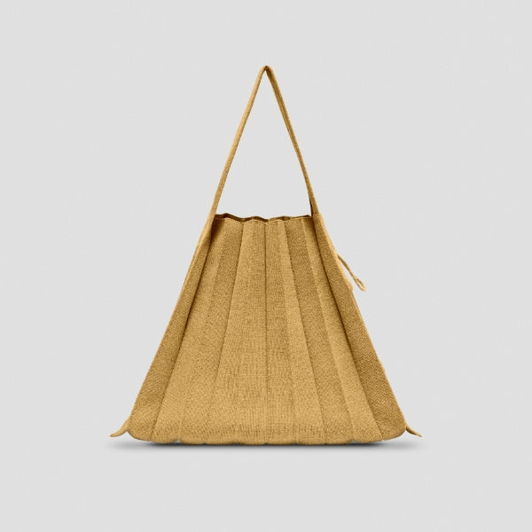 Lucky Pleats Knit L Starry Gold