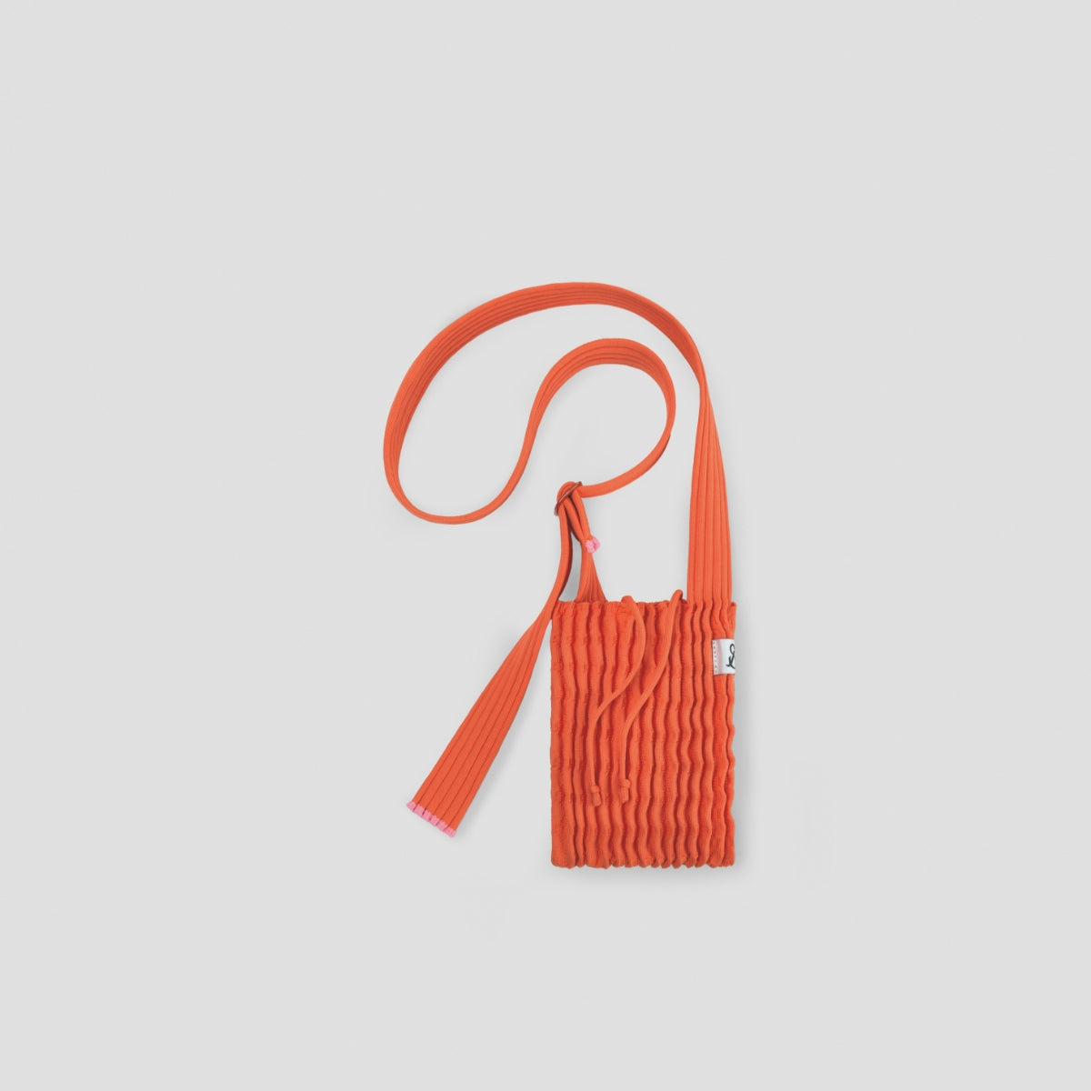 Blow Flow Knit Cell Bag Sunset Orange
