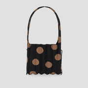 Lucky Pleats Knit Cross Dot Rich Black