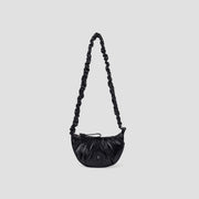 Daily Shirring Shoulder Bag Sleek Black