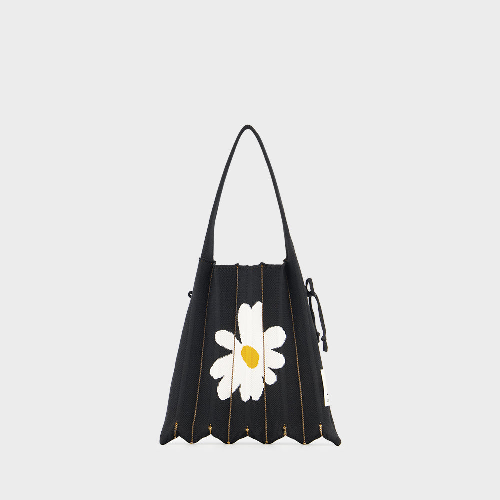 Lucky Pleats Knit S Daisy Rich Black