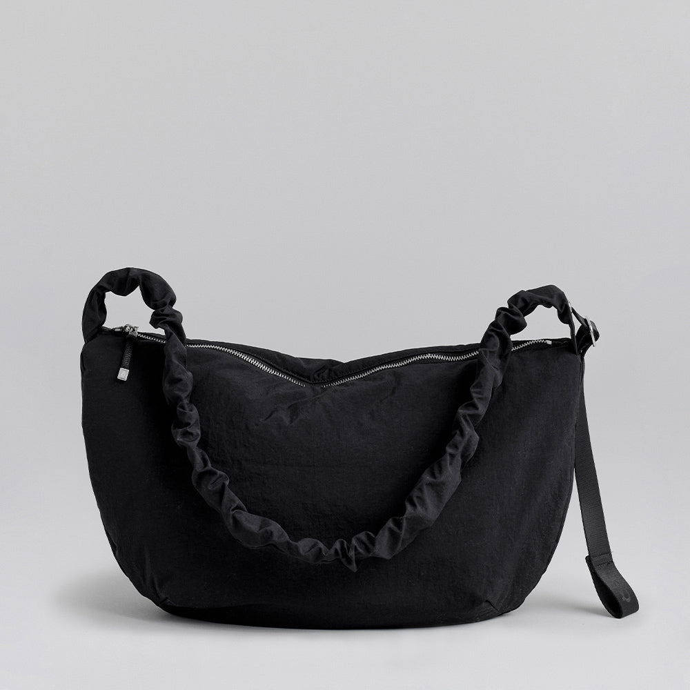Daily Shirring Bag L Black