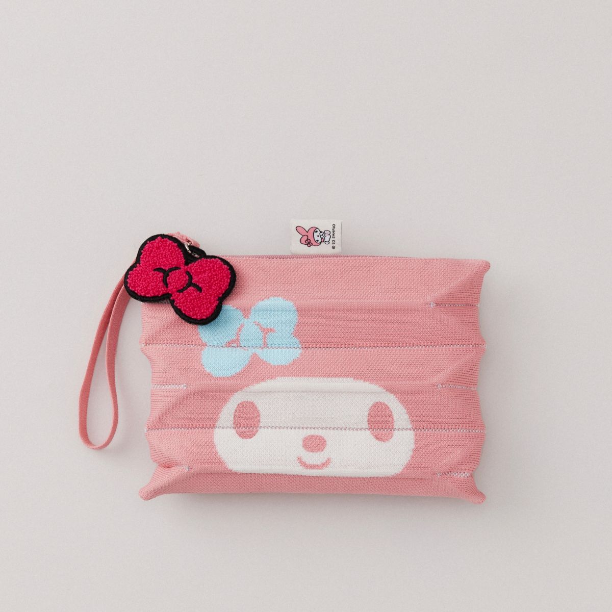 Lucky Pleats Knit Clutch S My Melody Pink Blossom Pink
