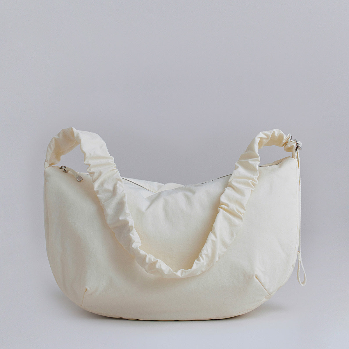 Daily Shirring Bag L Cream