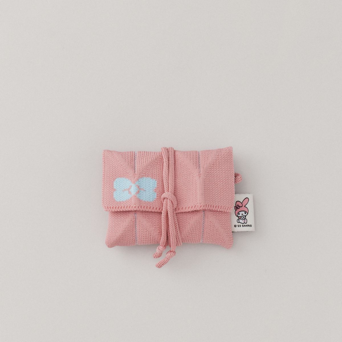 Lucky Pleats Knit Card Wallet My Melody Blossom Pink