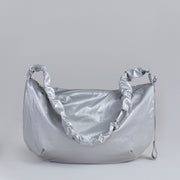 Daily Shirring Bag L Sleek Silver