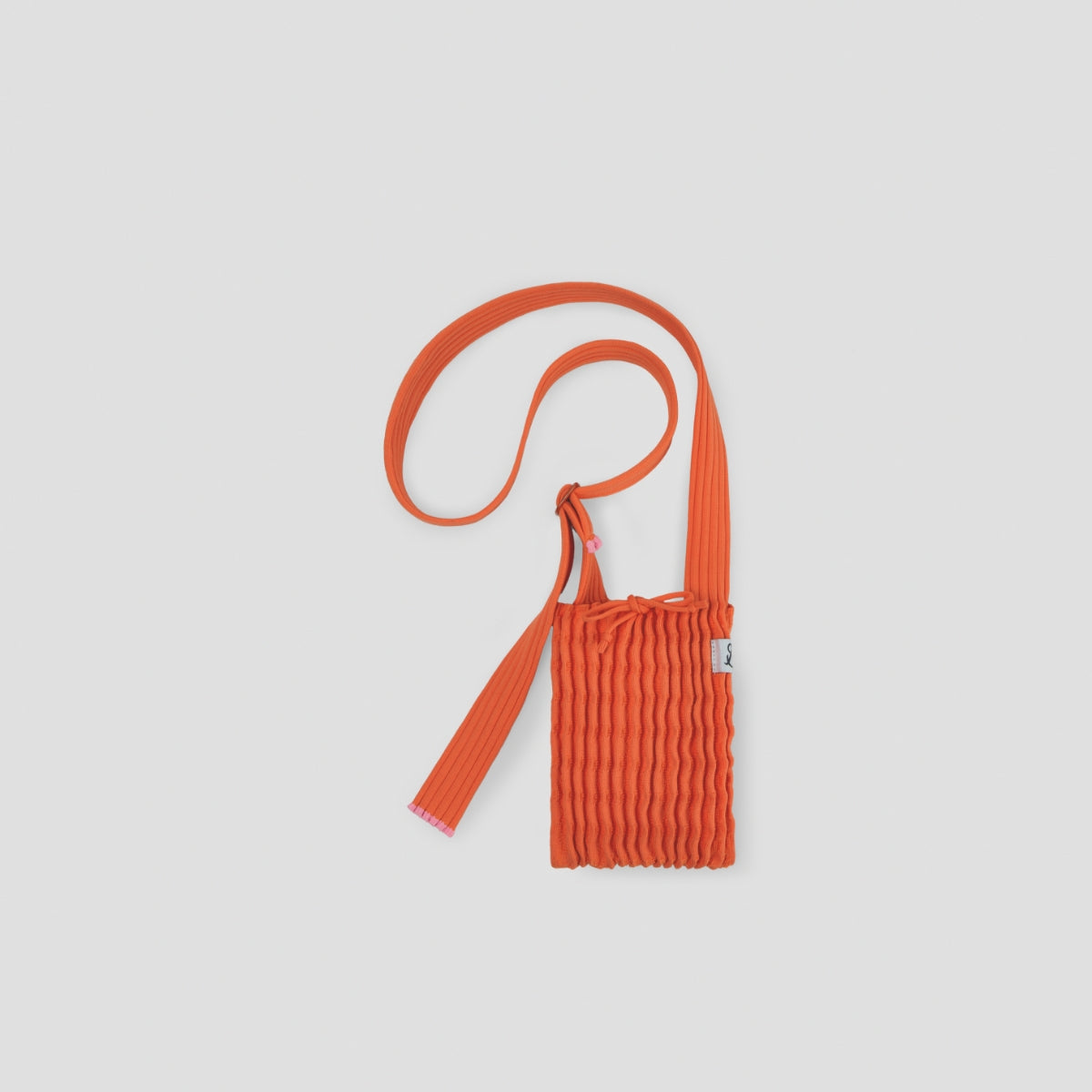 Blow Flow Knit Cell Bag Sunset Orange