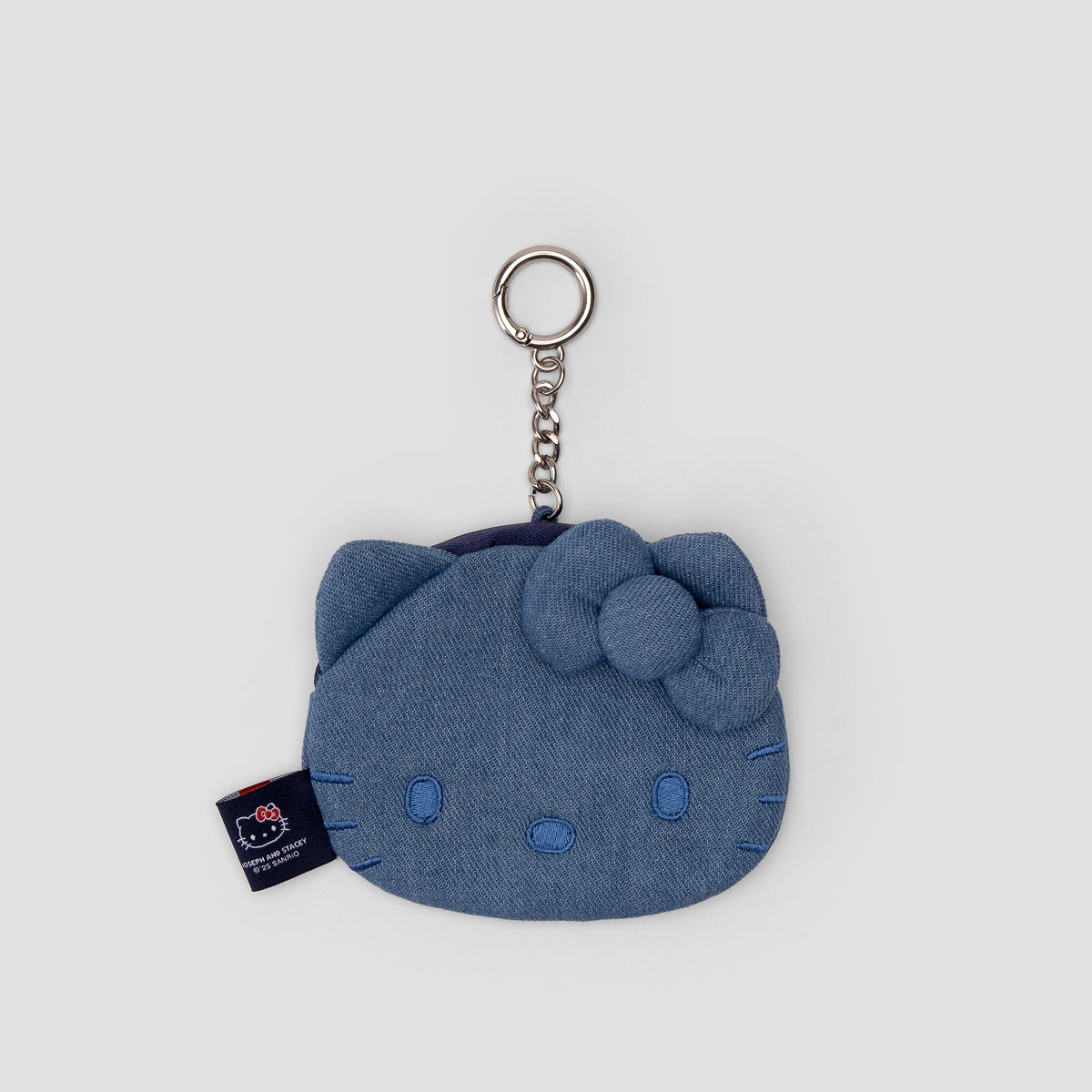 Denim Mini Pouch Hello Kitty Washed Blue