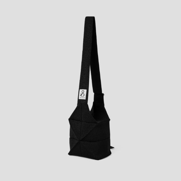 Lucky Pleats Knit Off City Bucket Starry Black