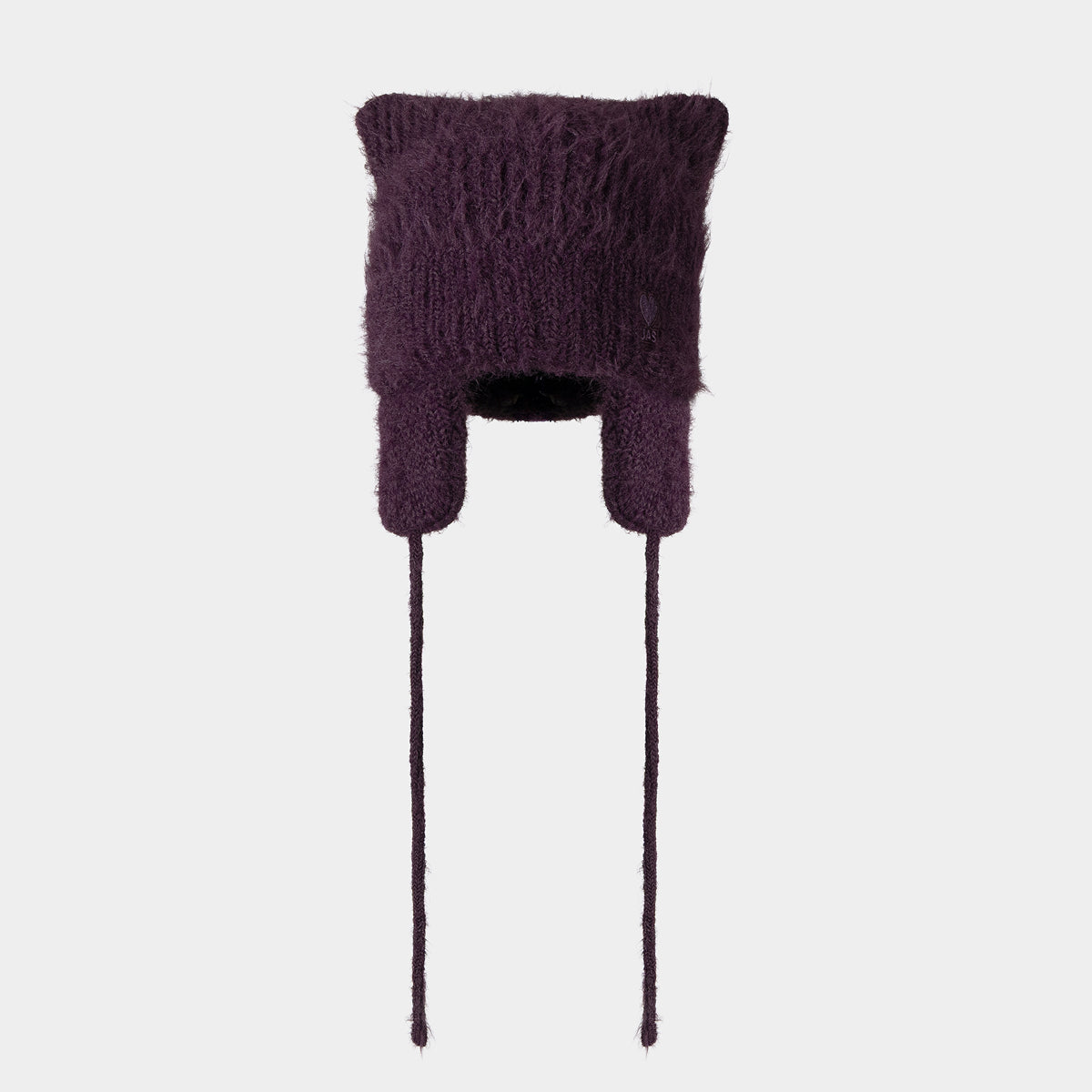 Lucky JAS Earflap Cat Beanie Grape Wine