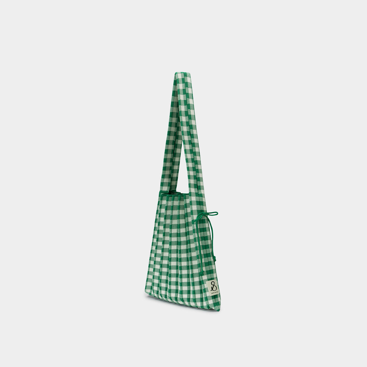 Lucky Pleats Knit M Check Forest Green