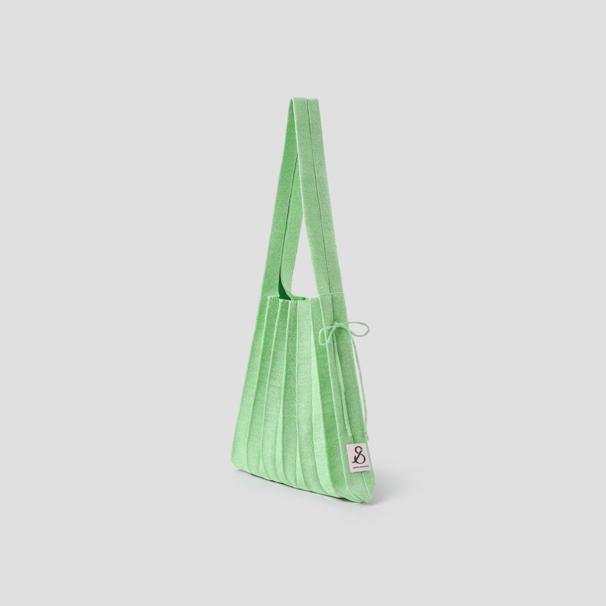 Lucky Pleats Knit M Starry Lily Green