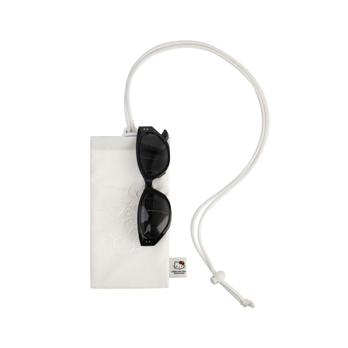 Lucky Hello Kitty Necklace Glasses Pouch White