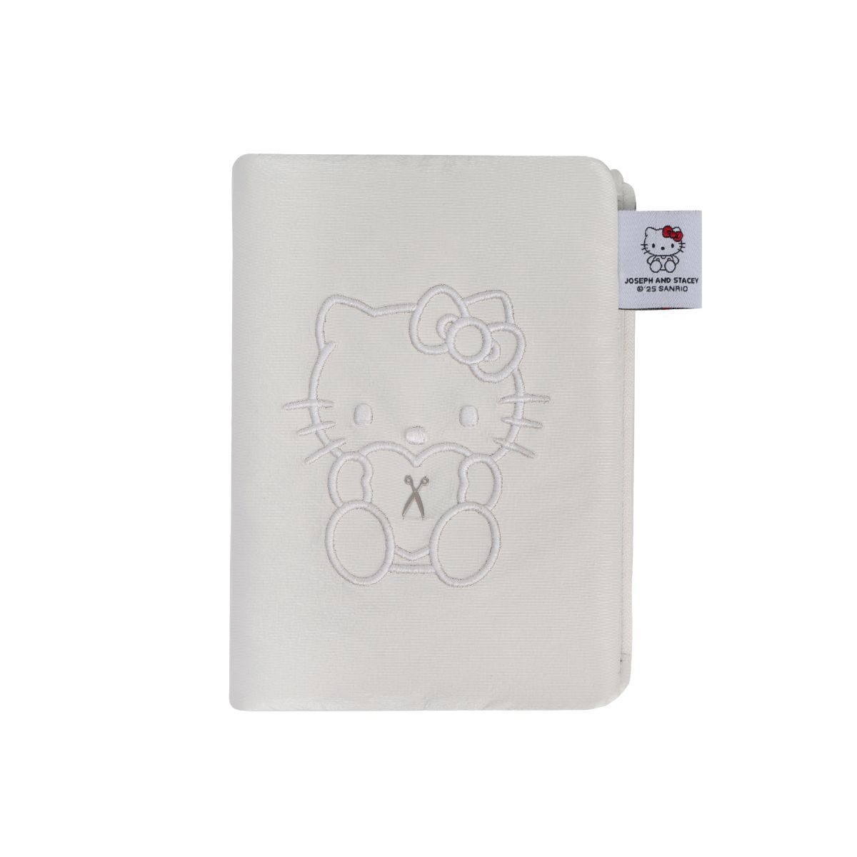 Sleek Travel Wallet Hello Kitty White