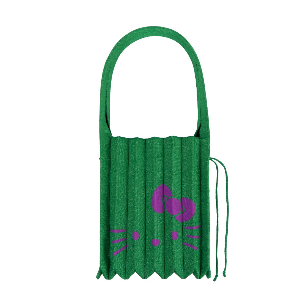 Lucky Pleats Knit M Starry Hello Kitty Twinkle Green