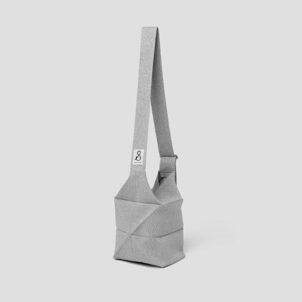 Lucky Pleats Knit Off City Bucket Starry Platinum