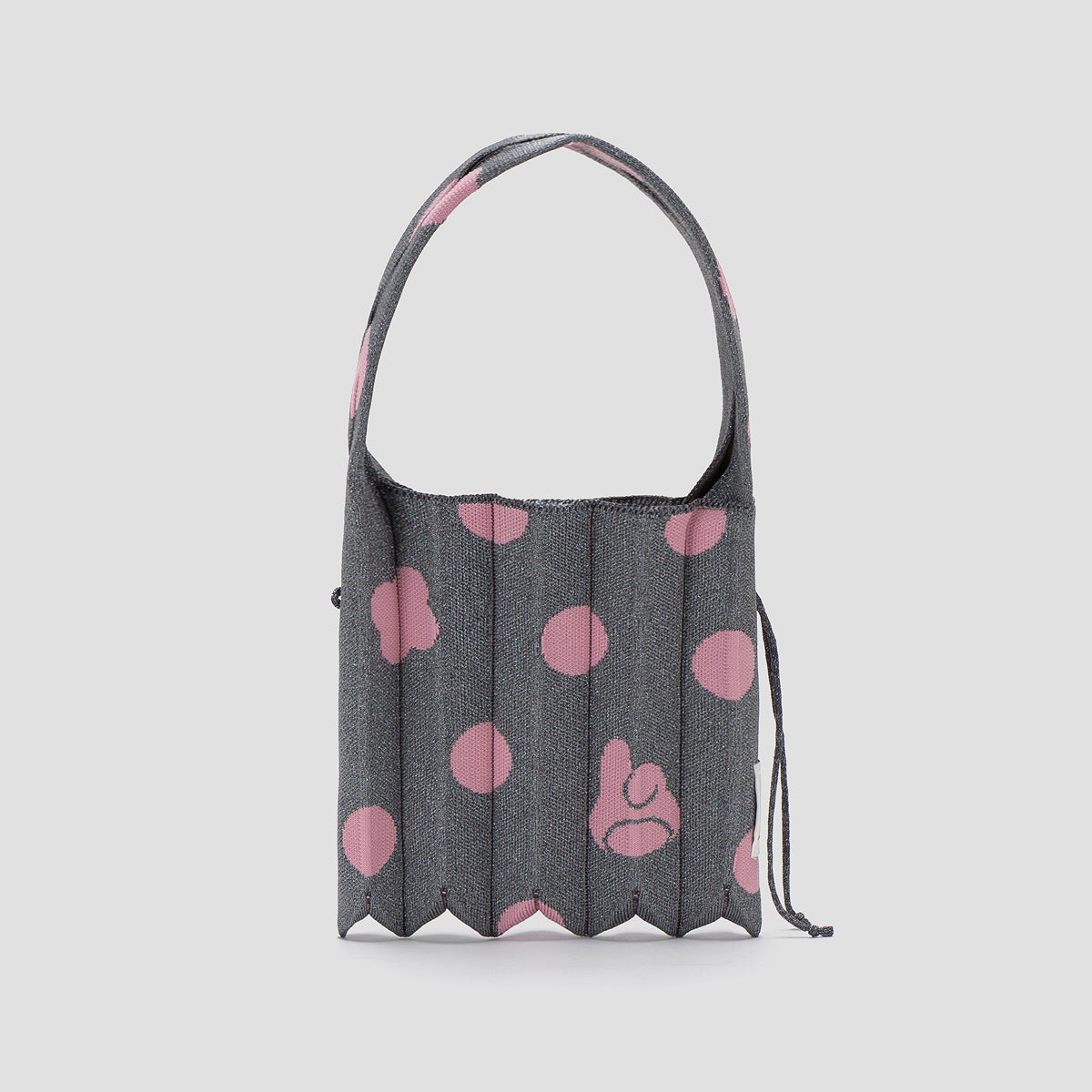 Lucky Pleats Knit S Dot My Melody Midnight Charcoal