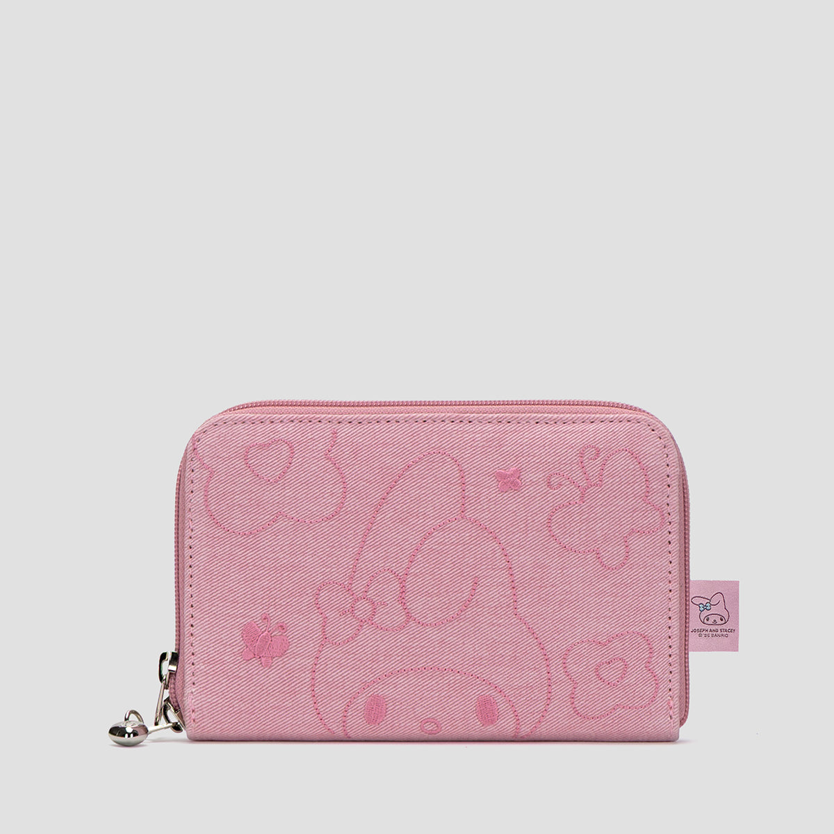 Denim Travel Cross Wallet My Melody Washed Pink