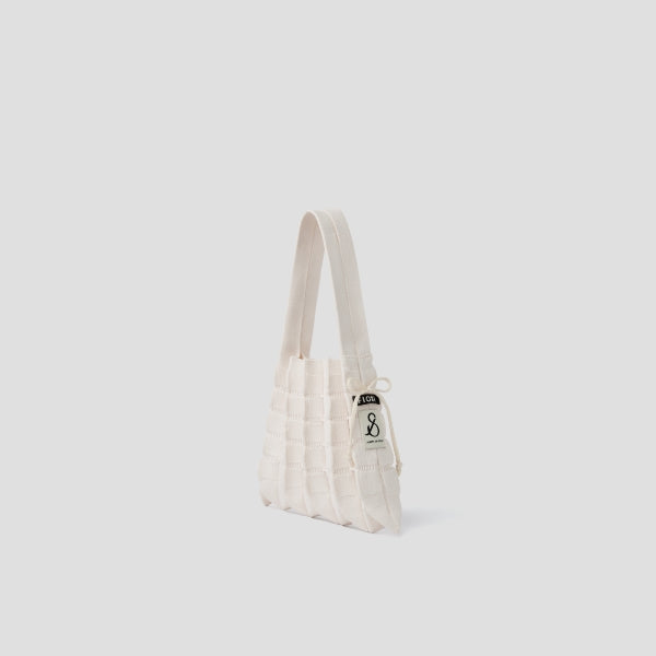 Lucky Pleated Knit S Fiori Cream White
