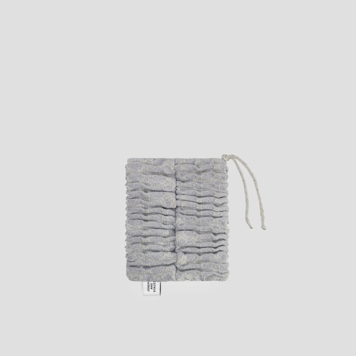 Blow Flow Knit Pouch S Starry Pearl Grey