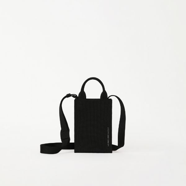 LPK Lattice Knit Cross Bag S Rich Black