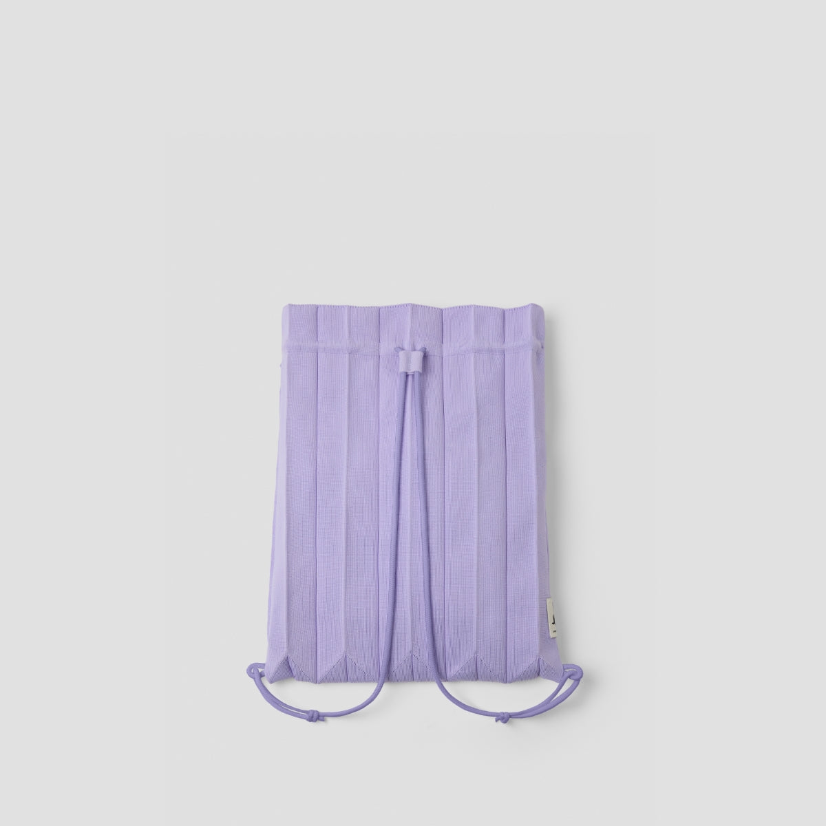 Lucky Pleats Knit String Backpack Laverder