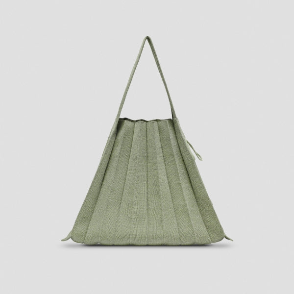 Lucky Pleats Knit L Starry Pond Green