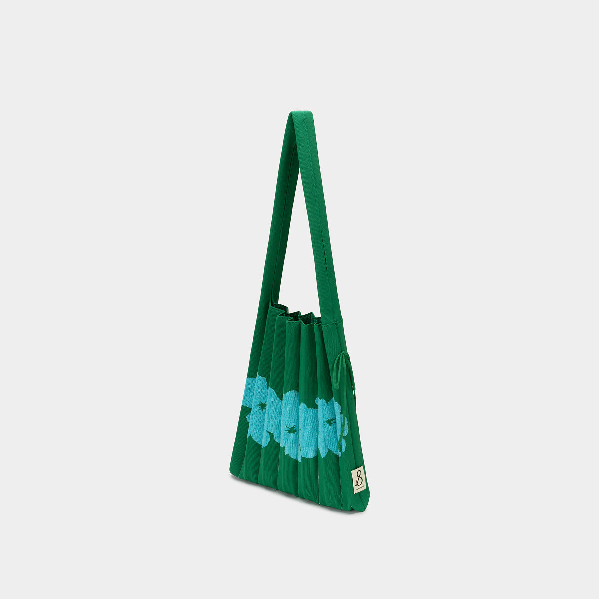 Lucky Pleats Knit M Aloha Palm Green