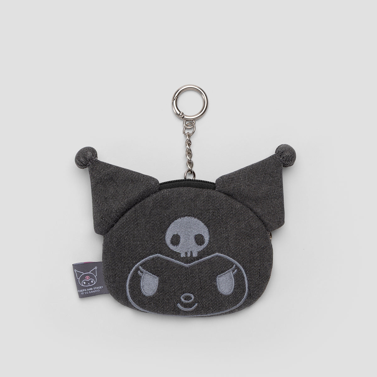 Denim Mini Pouch Kuromi Washed Charcoal