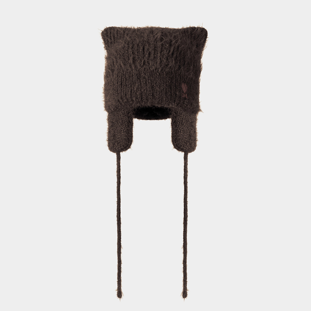 Lucky JAS Earflap Cat Beanie Brown