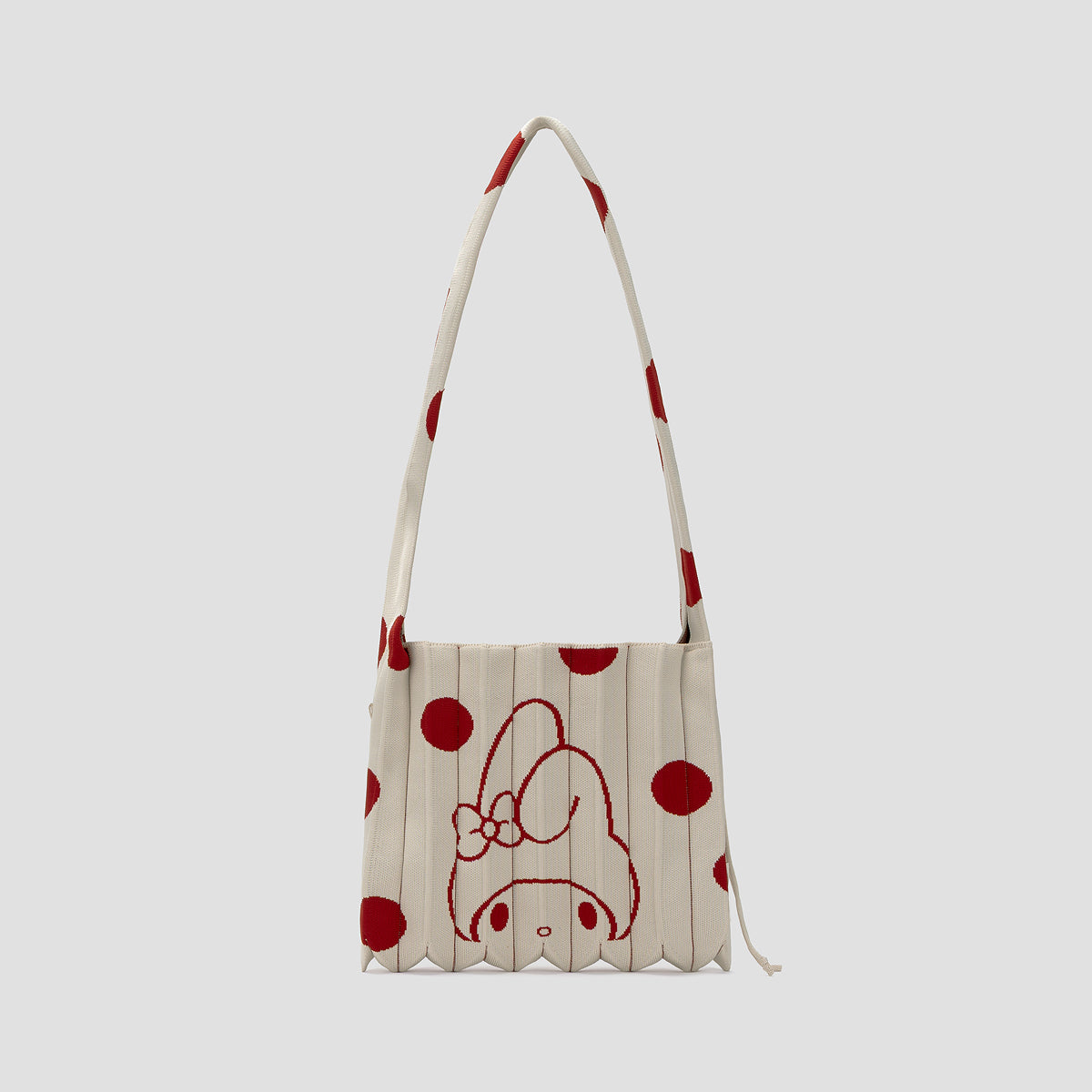 Lucky Pleats Knit Crossbody M Dot My Melody Buttercream