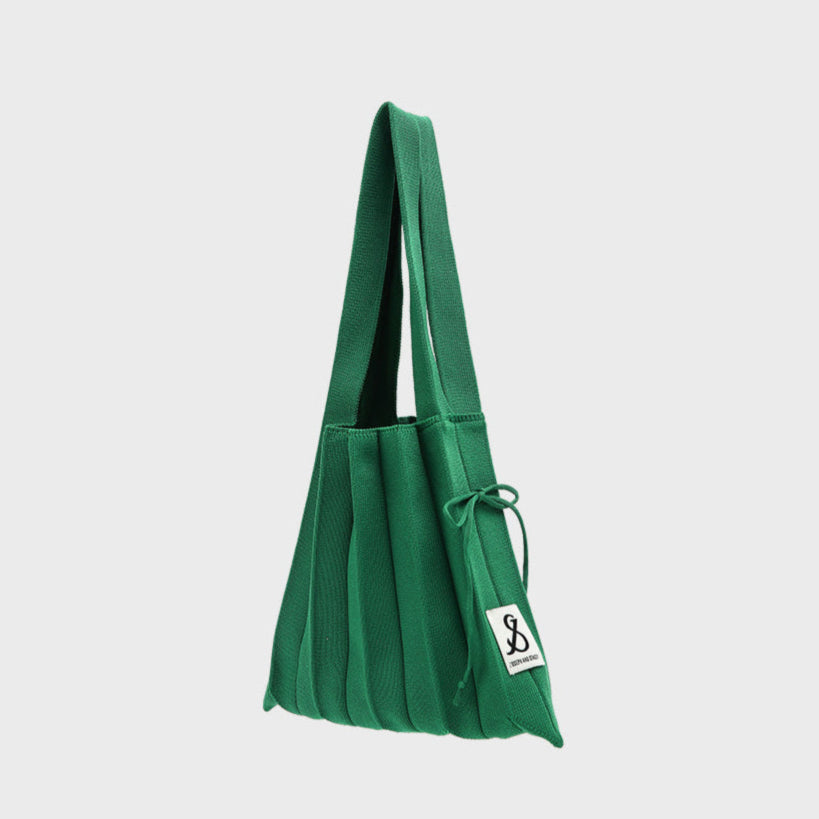 Lucky Pleats Knit S Jelly Green