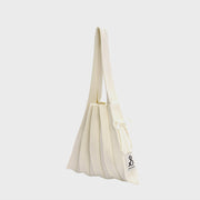 Lucky Pleats Knit S Vanilla